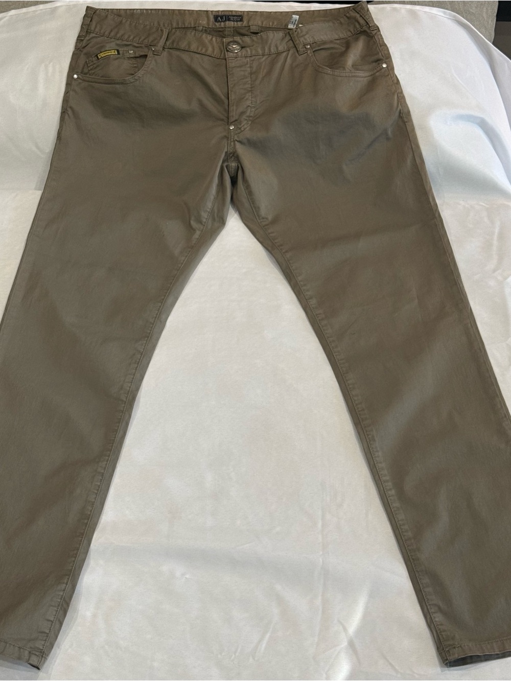 Armani Jeans Bronze Straight Pocket Jeans